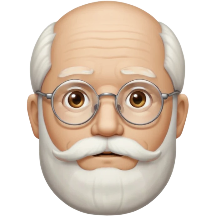 An old man with a beard and glasses and a little bit of hair on top named phillis emoji