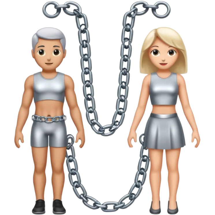 male and female symbol chained emoji
