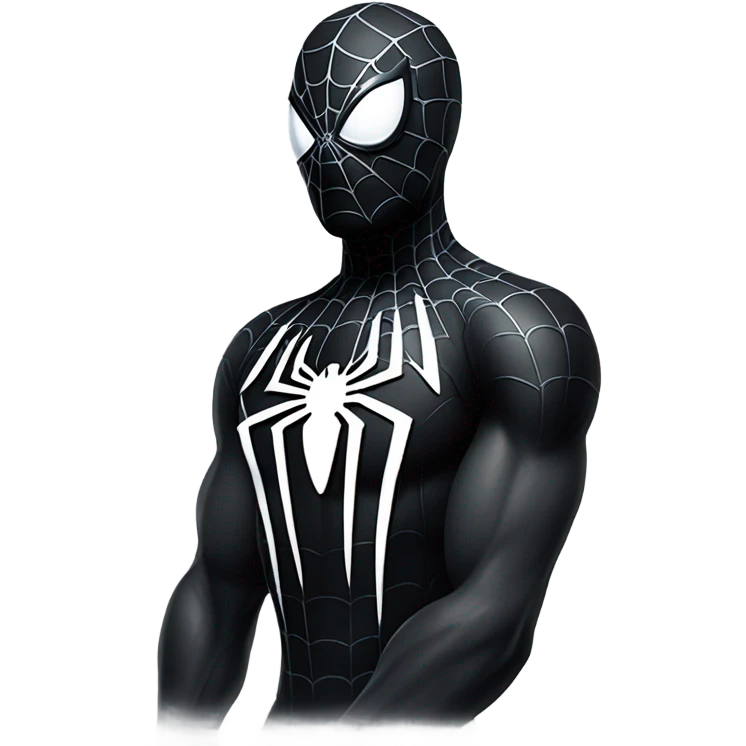 Black spider man emoji