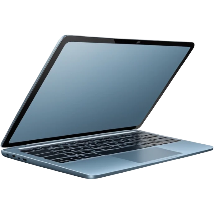 3D minimal icon of a premium laptop with a subtle #FF3D00 accent. Clean, modern, high-end tech style. emoji