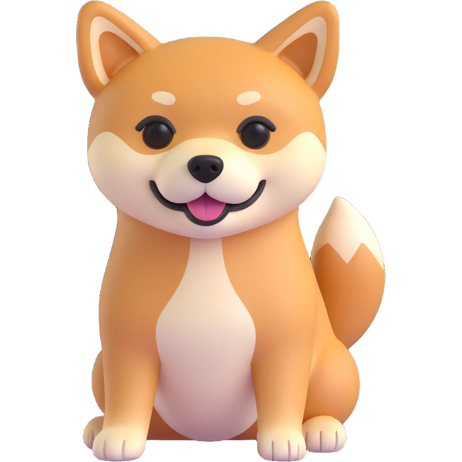 cute shiba inu emoji