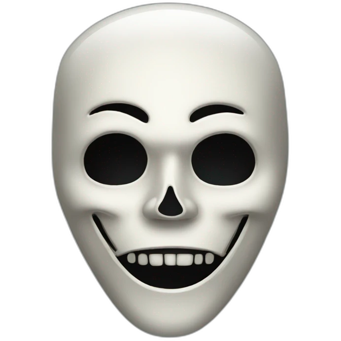 masque de scream emoji
