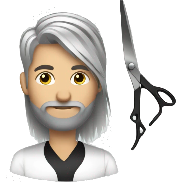 Hair stylist cutting hair emoji