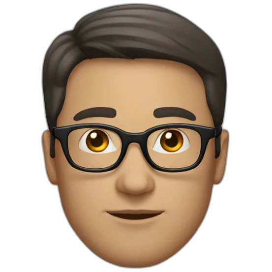 white-male-brunette-black-round-glasses emoji