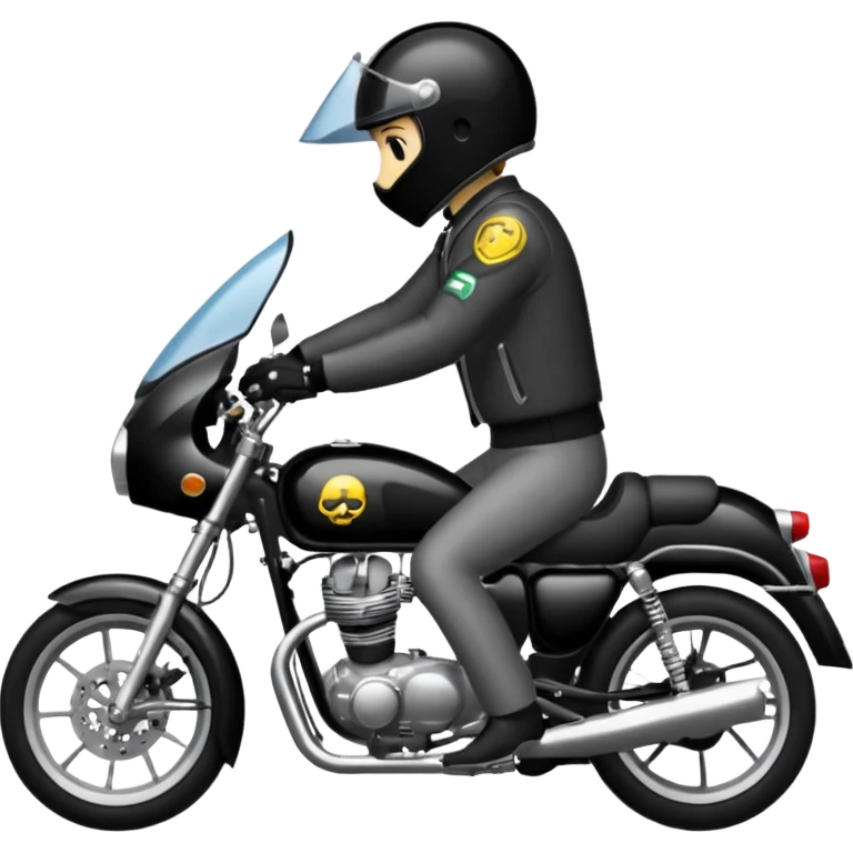 暴走族がバイクに乗って走ってる emoji