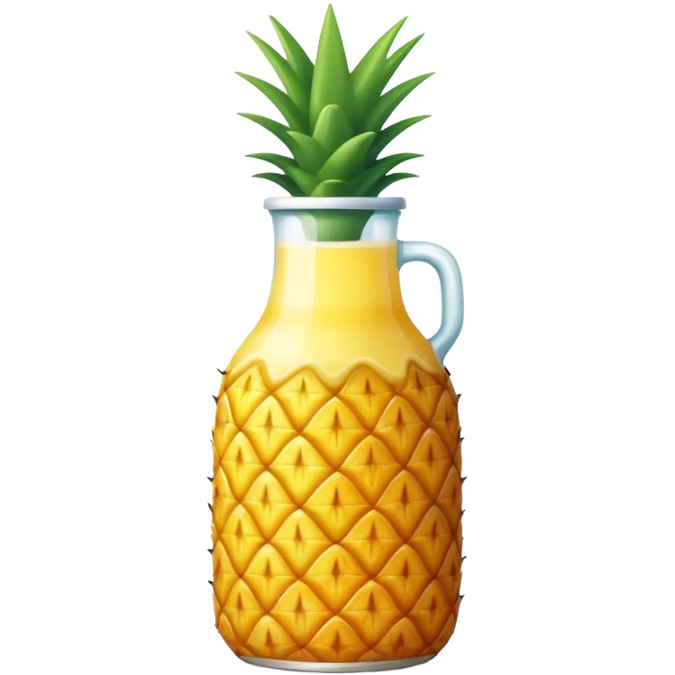 Pineapple juice bottle emoji