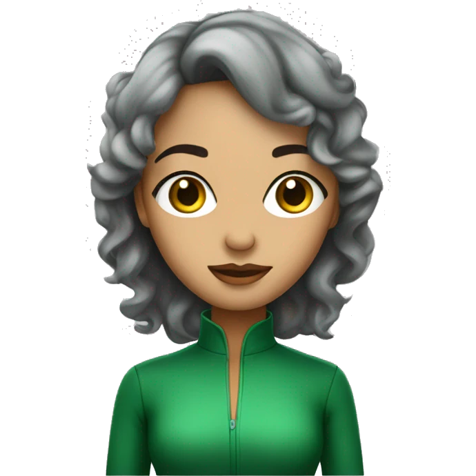 mulher bonita olho verde emoji