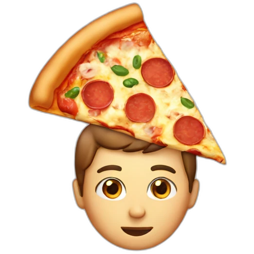 pizza on the head emoji