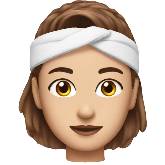 Skincare headband emoji