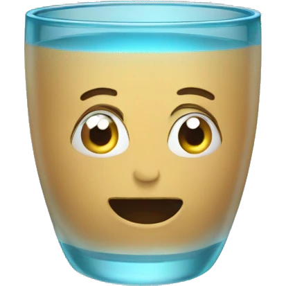 Vaso de agua emoji