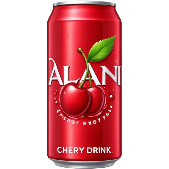 Alani energy drink cherry pop emoji