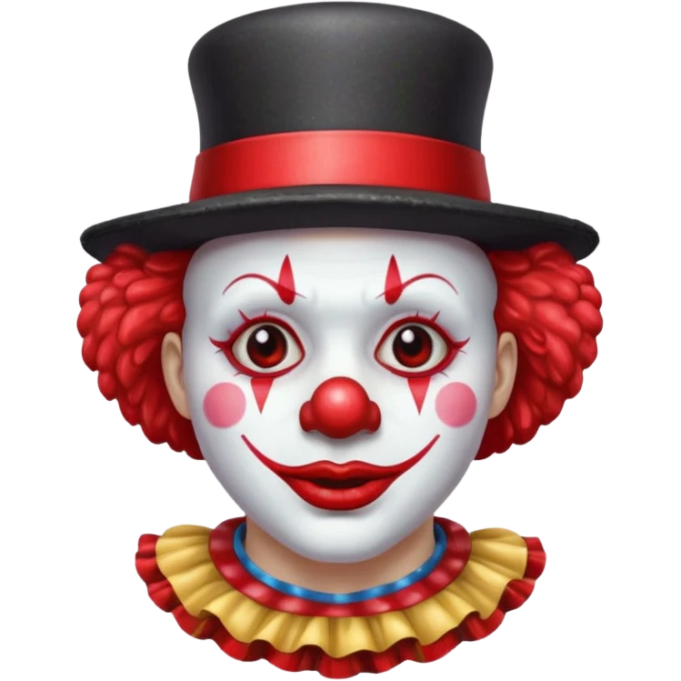 red glitter clown retarded emoji