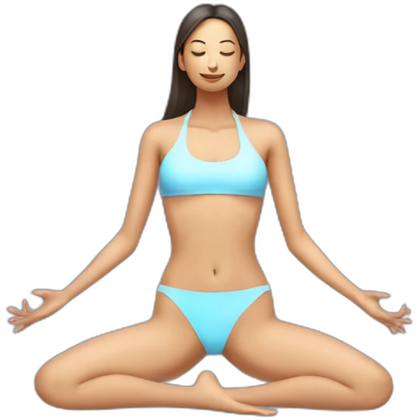 transparent-bikini-woman-bhujangasana emoji