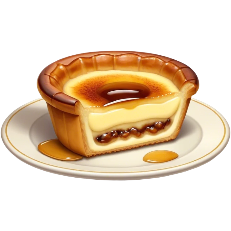 A portuguese pastel de nata  emoji