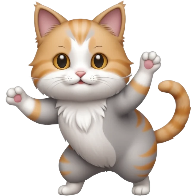 cute dancing cat emoji
