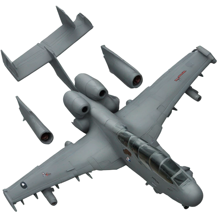 A-10 warthog military plane anatomically identical  emoji