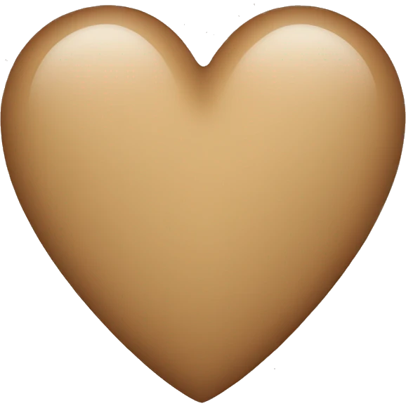 Light brown heart  emoji
