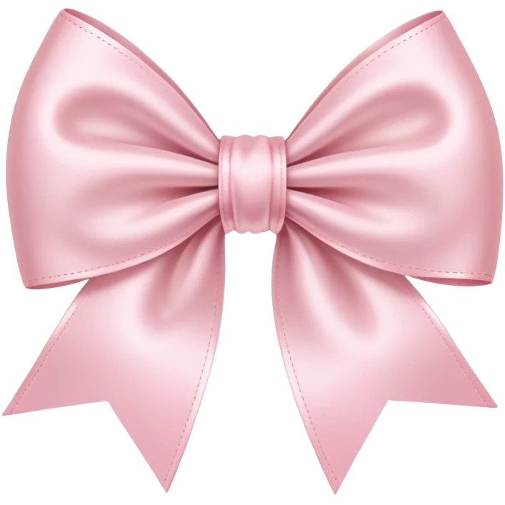 light pink ribbon bow emoji