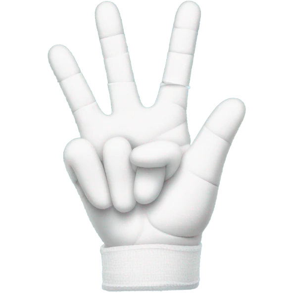 generate a picture of a bandaged hand with a peace sign emoji