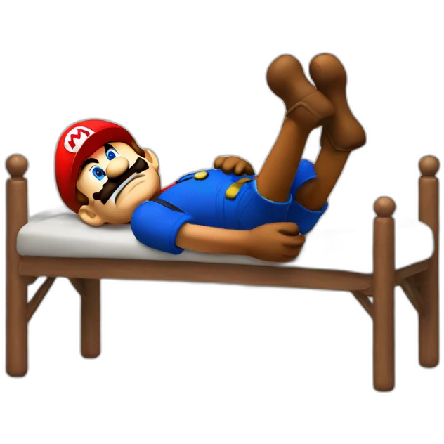 mario dying emoji
