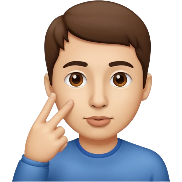 Putting finger in a nose  emoji