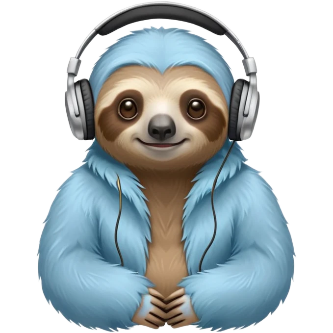 🩵🦥🎶 emoji