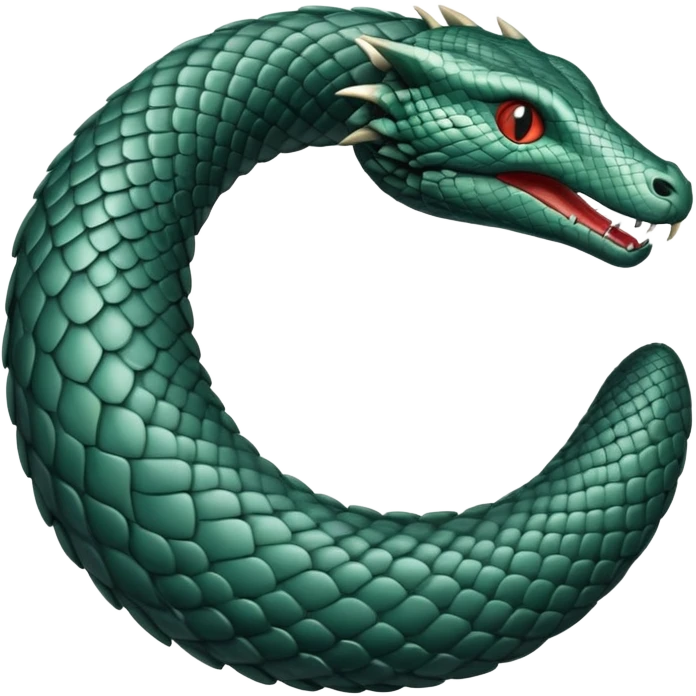 ouroboros serpent eating its own tail in a circle emoji