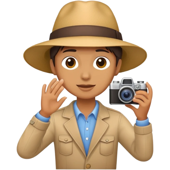person photographing a car emoji
