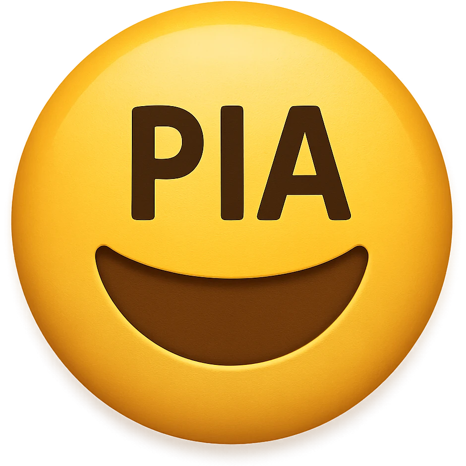  emoji that says "PIA" emoji
