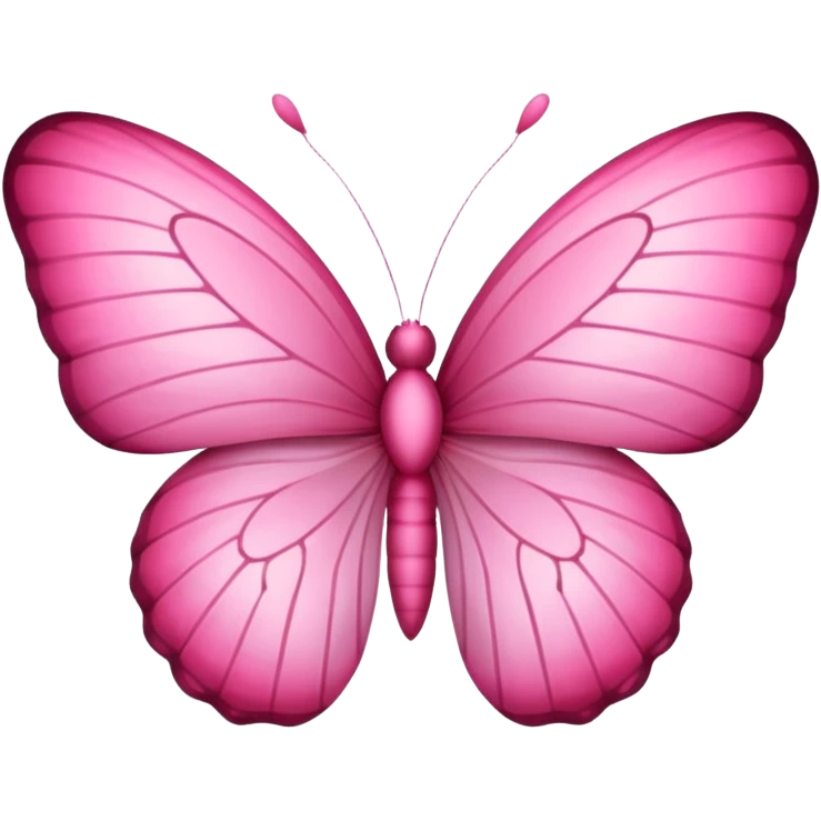 Pink butterfly heart emoji