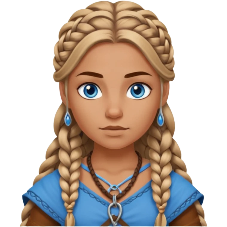 Viking female slave with blue eyes  emoji