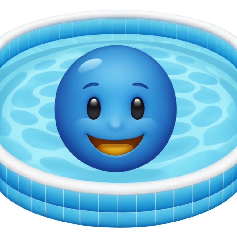 blue emojis fir swimming pool emoji