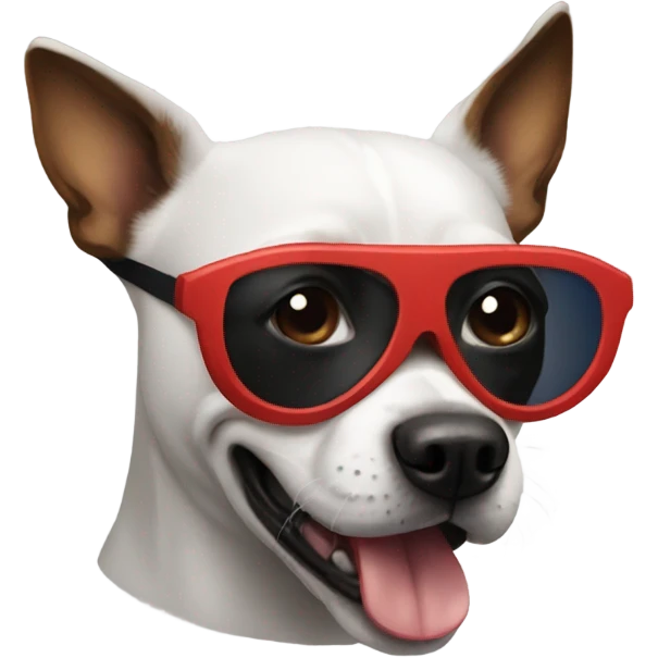 DOG in SPIDER MAN mask emoji