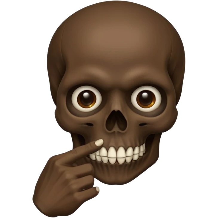 💀🤫 emoji