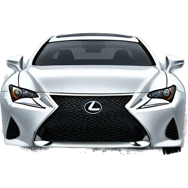 Lexus RC in the snow emoji