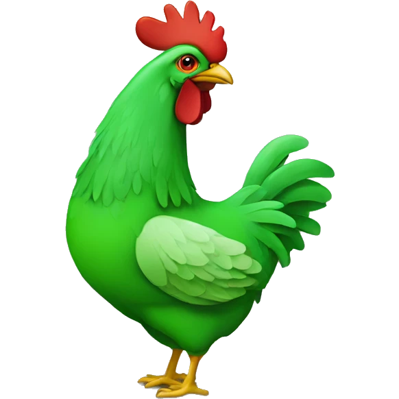 green chiken emoji