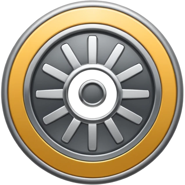 Genrate for me a settings wheel like an iphone emoji