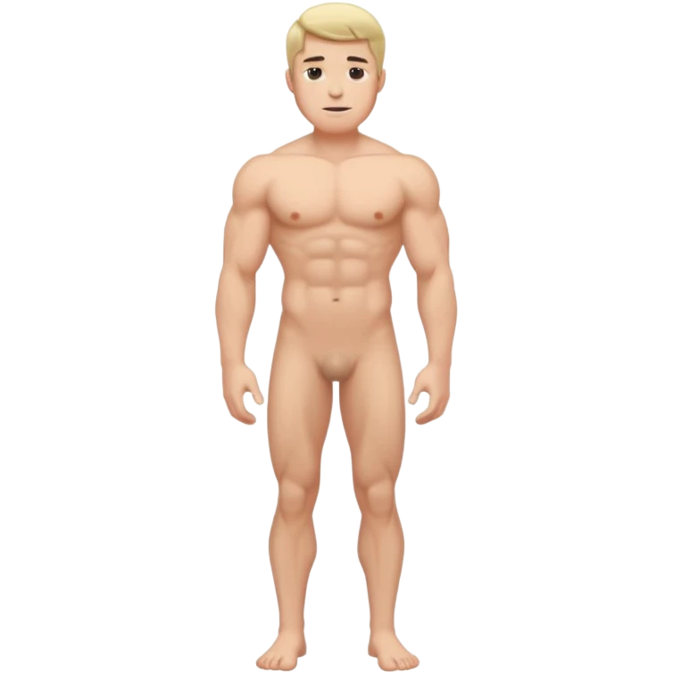 Man nude full body uncovered emoji