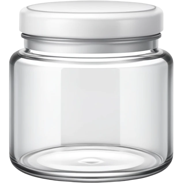 empty cosmetic jar icon with the lid off, showing it's used up emoji