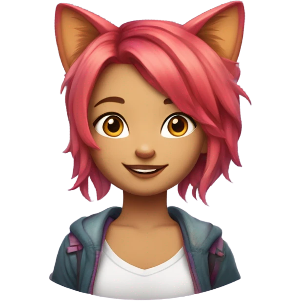 Cute cat girl  emoji