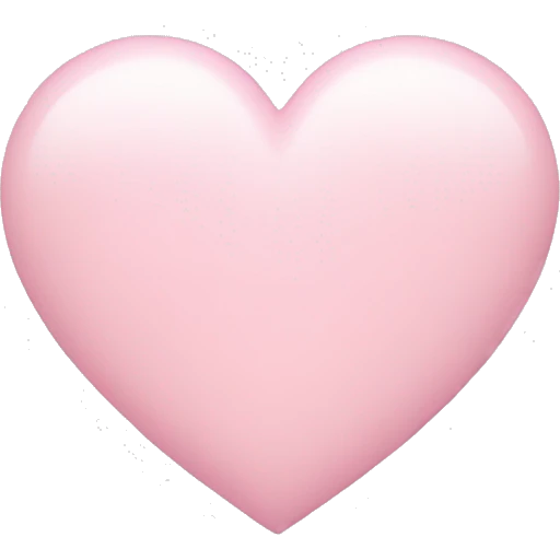 Pastel baby pink heart  emoji