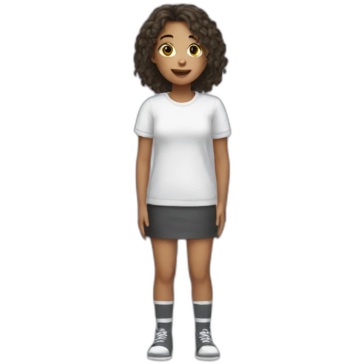 girl in socks only emoji
