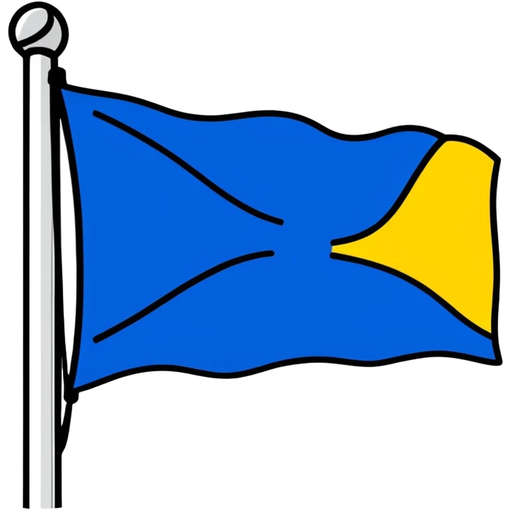 blue flag emoji