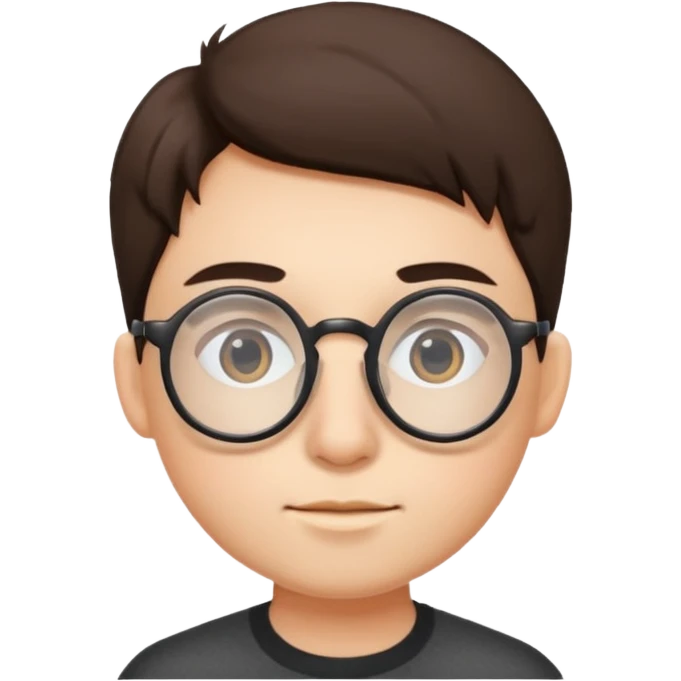 yuvarlak gözlüklü insan emoji