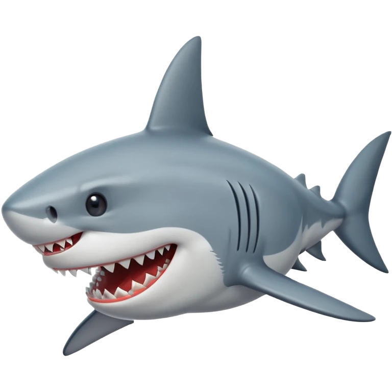 Shark smiling emoji