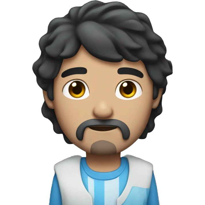 Dark haired man with blue syphons emoji