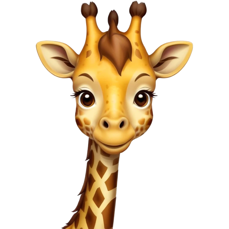 Giraffe saying good morning  emoji