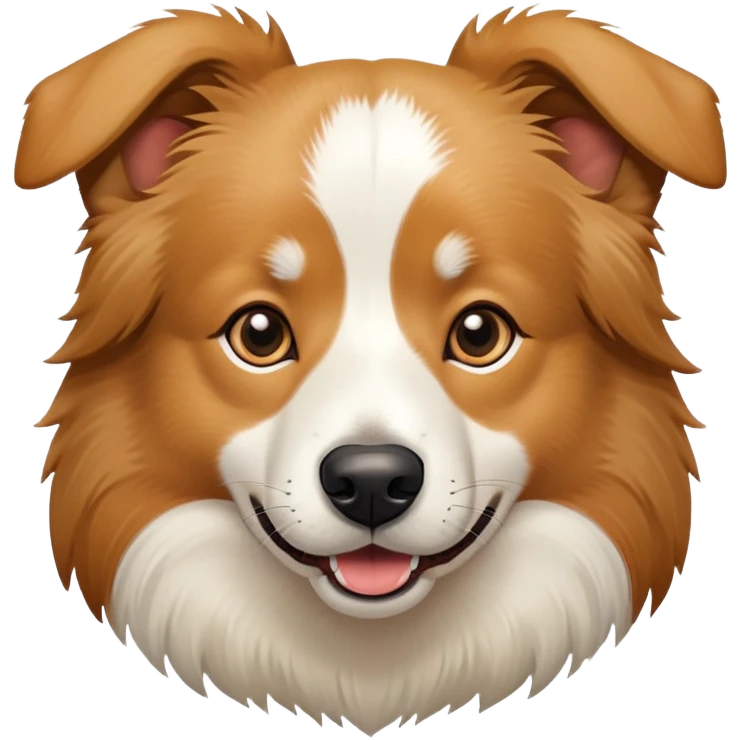 bordercollie mixed with a chinese rural dog emoji
