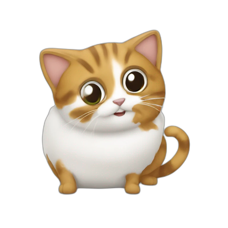 Chat sur une fourmi emoji