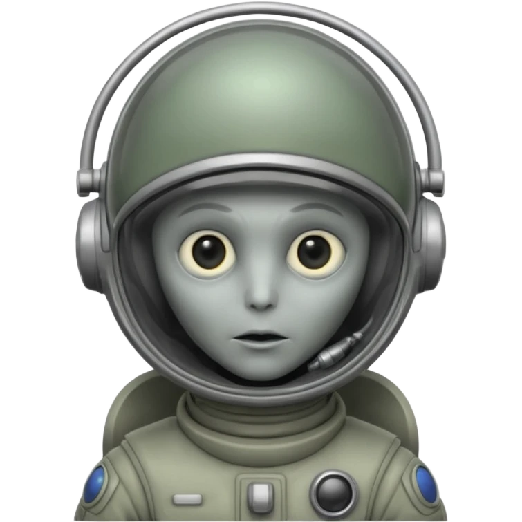Alein pilot with antenna head  emoji